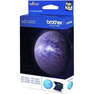 Brother 1220 - cartouche jet d'encre authentique LC1220C - Cyan