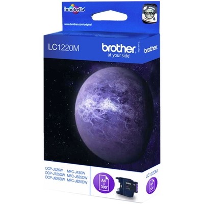 Brother 1220 - cartouche jet d'encre authentique LC1220M - Magenta