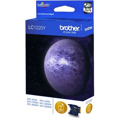 Brother 1220 - cartouche jet d'encre authentique LC1220Y - Yellow