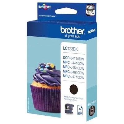 Brother 123 - cartouche jet d'encre authentique LC123BK - Black