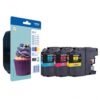 Brother 123 - Pack x 3 jet d'encre authentique LC123RBWBP - Cyan Magenta Yellow