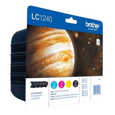 Brother 1240 - Pack x 4 jet d'encre authentique LC1240 - Black Cyan Magenta Yellow