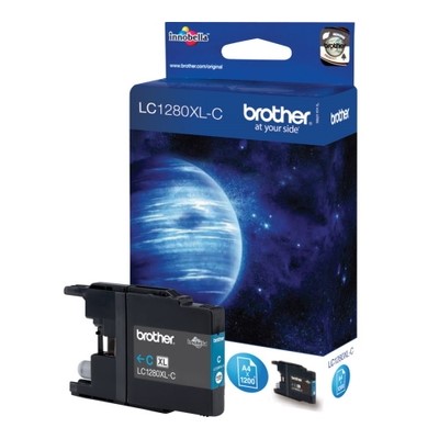 Brother 1280XLC - cartouche jet d'encre authentique LC1280XLC - Cyan