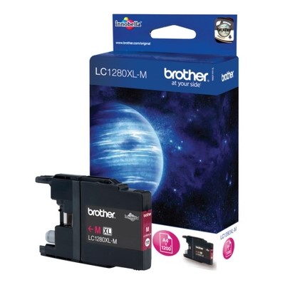 Brother 1280XLM - cartouche jet d'encre authentique LC1280XLM - Magenta