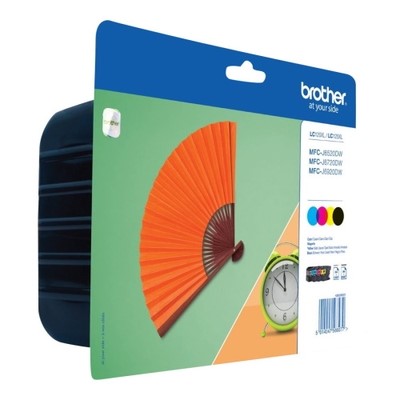 Brother 129 - Pack x 4 jet d'encre authentique LC129XLVALBP - Black Cyan Magenta Yellow