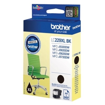 Brother 229XLBK - cartouche jet d'encre authentique LC229XLBK - Black