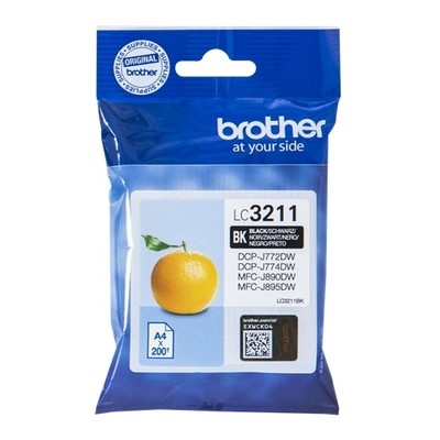 Brother 3211BK - cartouche jet d'encre authentique LC3211BK - Black