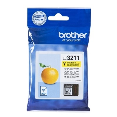 Brother 3211Y - cartouche jet d'encre authentique LC3211Y - Yellow