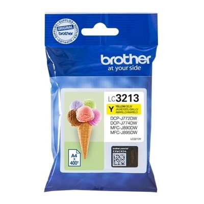 Brother 3213Y - cartouche jet d'encre authentique LC3213Y - Yellow