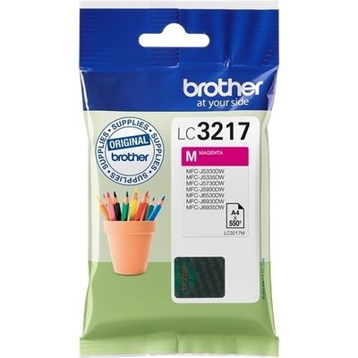 Brother 3217M - cartouche jet d'encre authentique LC3217M - Magenta