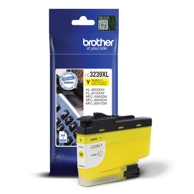 Brother 3239XLY - cartouche jet d'encre authentique LC3239XLY - Yellow