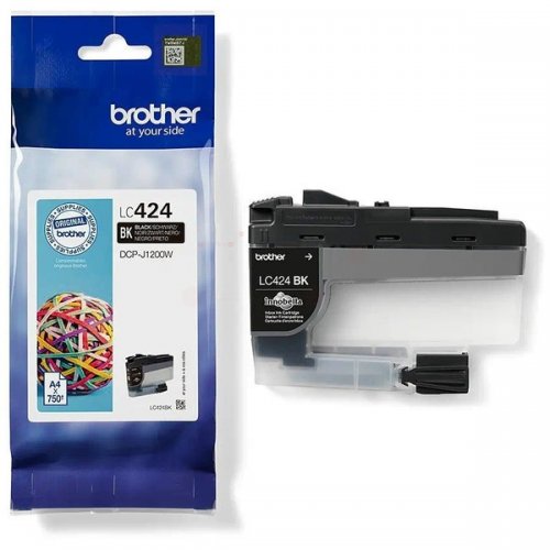 Brother 424 - cartouche jet d'encre authentique LC424BK - Black