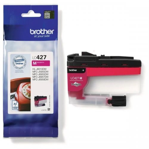Brother 427 - cartouche jet d'encre authentique LC427M - Magenta