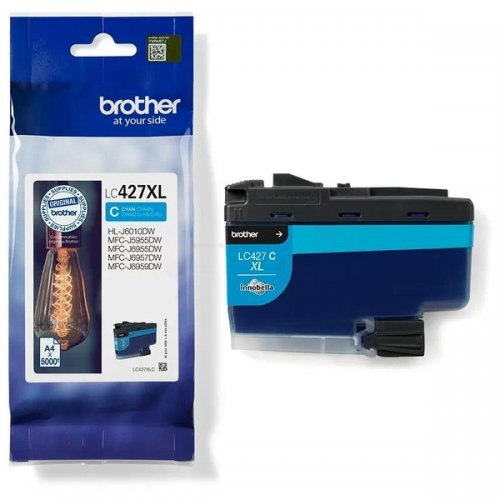 Brother 427XL - cartouche jet d'encre authentique LC427XLC - Cyan