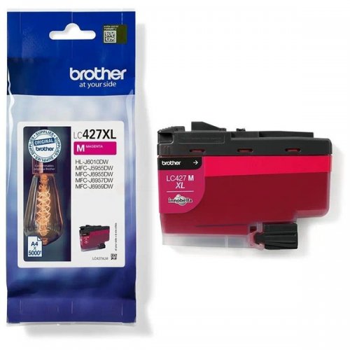 Brother 427XL - cartouche jet d'encre authentique LC427XLM - Magenta