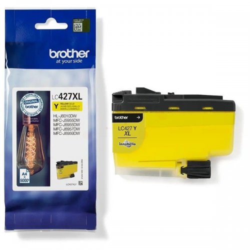 Brother 427XL - cartouche jet d'encre authentique LC427XLY - Yellow