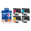 Brother 521 - Pack x 4 jet d'encre authentique LC521VAL - Black Cyan Magenta Yellow