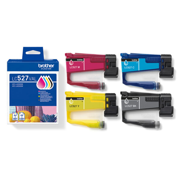 Brother 527 - Pack x 4 jet d'encre authentique LC527VAL - Black Cyan Magenta Yellow