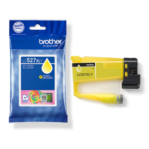 Brother 527XL - cartouche jet d'encre authentique LC527XLY - Yellow