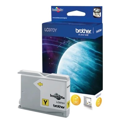 Brother 970 - cartouche jet d'encre authentique LC970Y - Yellow