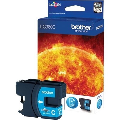 Brother 980 - cartouche jet d'encre authentique LC980C - Cyan