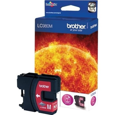 Brother 980 - cartouche jet d'encre authentique LC980M - Magenta