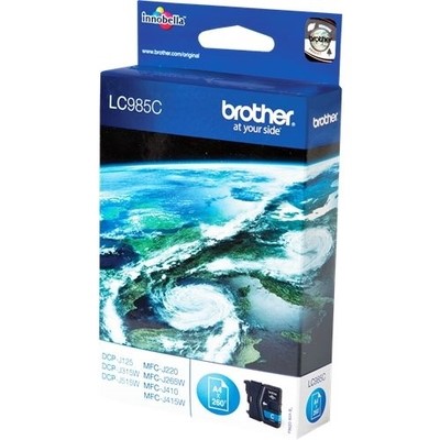Brother 985 - cartouche jet d'encre authentique LC985C - Cyan