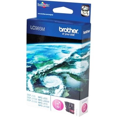 Brother 985 - cartouche jet d'encre authentique LC985M - Magenta