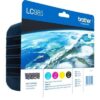 Brother 985 - Pack x 4 jet d'encre authentique LC985VALBP - Black Cyan Magenta Yellow