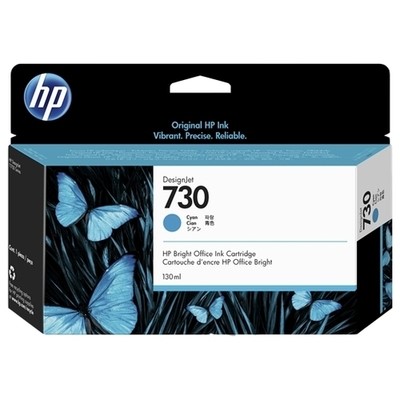 Hp 730 - cartouche jet d'encre authentique P2V62A - Cyan