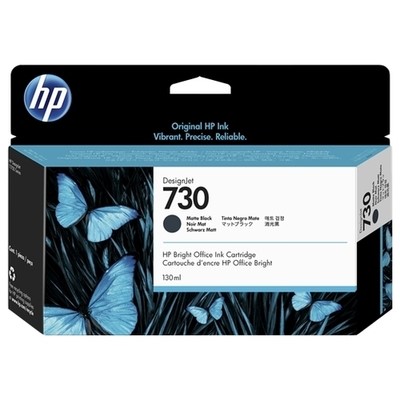 Hp 730 - cartouche jet d'encre authentique P2V65A - Matt Black