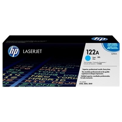Hp 122A - Toner authentique Q3961A - Cyan
