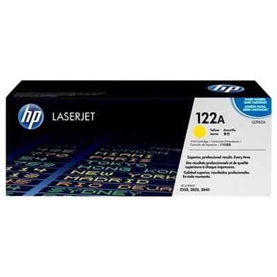 Hp 122A - Toner authentique Q3962A - Yellow