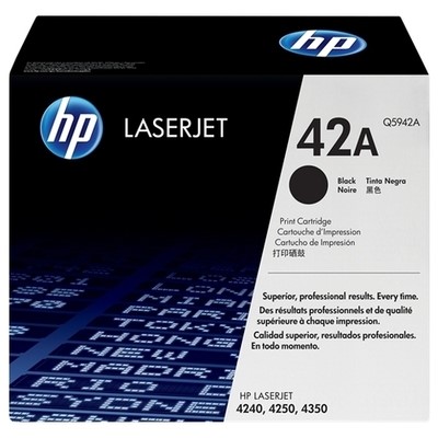 Hp 42A - Toner authentique Q5942A - Black