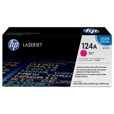 Hp 124A - Toner authentique Q6003A, 124A - Magenta