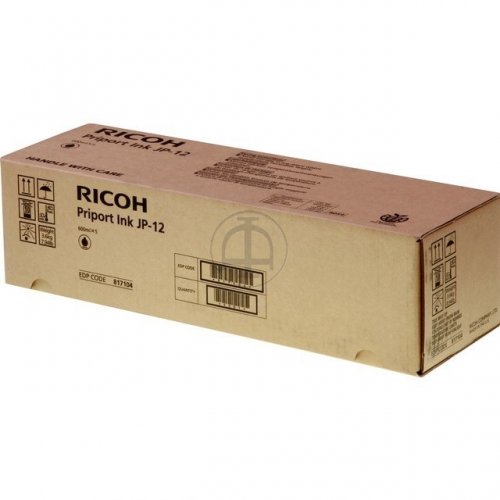Ricoh 817104 - Pack x 5 jet d'encre authentique 817104, JP12 - Black