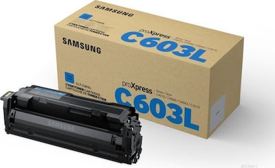 Samsung 603C - Toner authentique CLTC603LELS, SU080A - Cyan