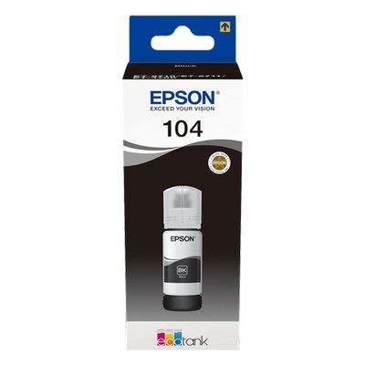 T00P140.jpg Epson 104 - Recharge d'encre authentique C13T00P140 - Black