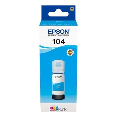 T00P240.jpg Epson 104 - Recharge d'encre authentique C13T00P240 - Cyan