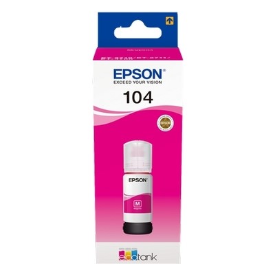 T00P340.jpg Epson 104 - Recharge d'encre authentique C13T00P340 - Magenta