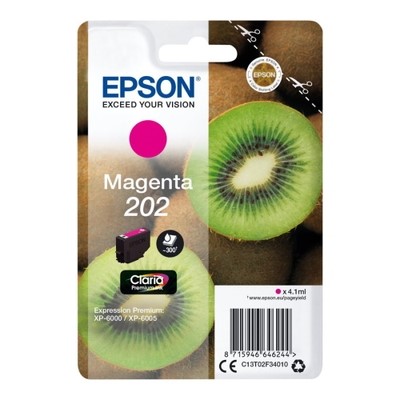 Epson 202 - cartouche jet d'encre authentique C13T02F34010 - Magenta