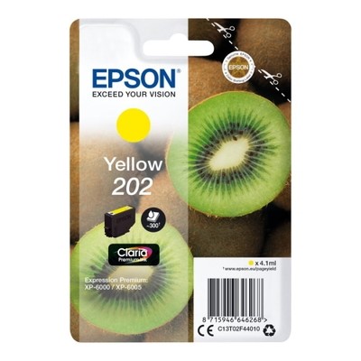 Epson 202 - cartouche jet d'encre authentique C13T02F44010 - Yellow