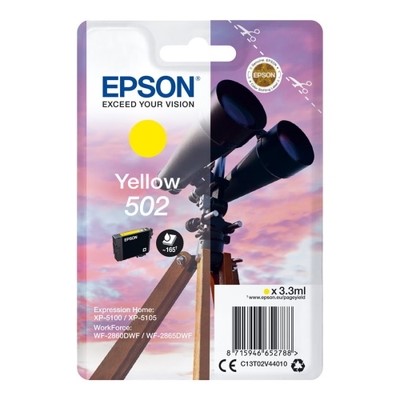Epson 502 - cartouche jet d'encre authentique T02V440 - Yellow