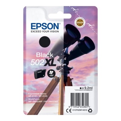 Epson 502XL - cartouche jet d'encre authentique T02W140 - Black