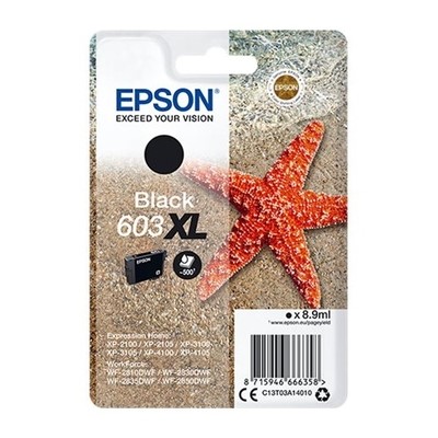Epson 603XL - cartouche jet d'encre authentique C13T03A14010 - Black
