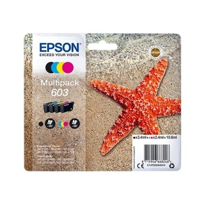 T03U64010.jpg Epson 603 - Pack x 4 jet d'encre authentique T03U64010 - Black Cyan Magenta Yellow
