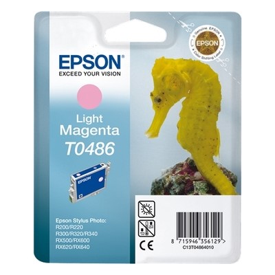 Epson T0486 - cartouche jet d'encre authentique C13T04864010 - Light Magenta