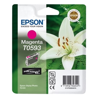 Epson T0593 - cartouche jet d'encre authentique T059340 - Magenta