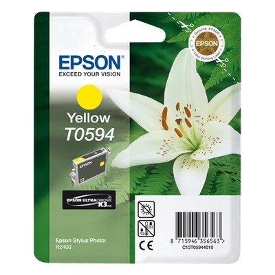 Epson T0594 - cartouche jet d'encre authentique T059440 - Yellow