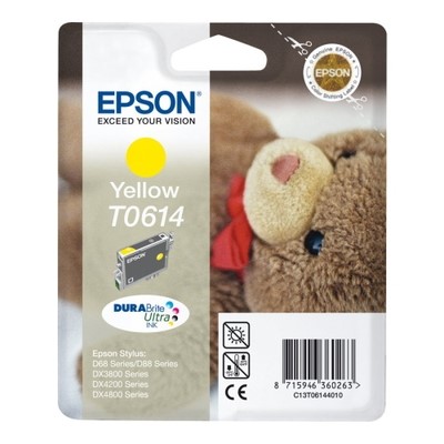 Epson T0614 - cartouche jet d'encre authentique C13T06144010 - Yellow